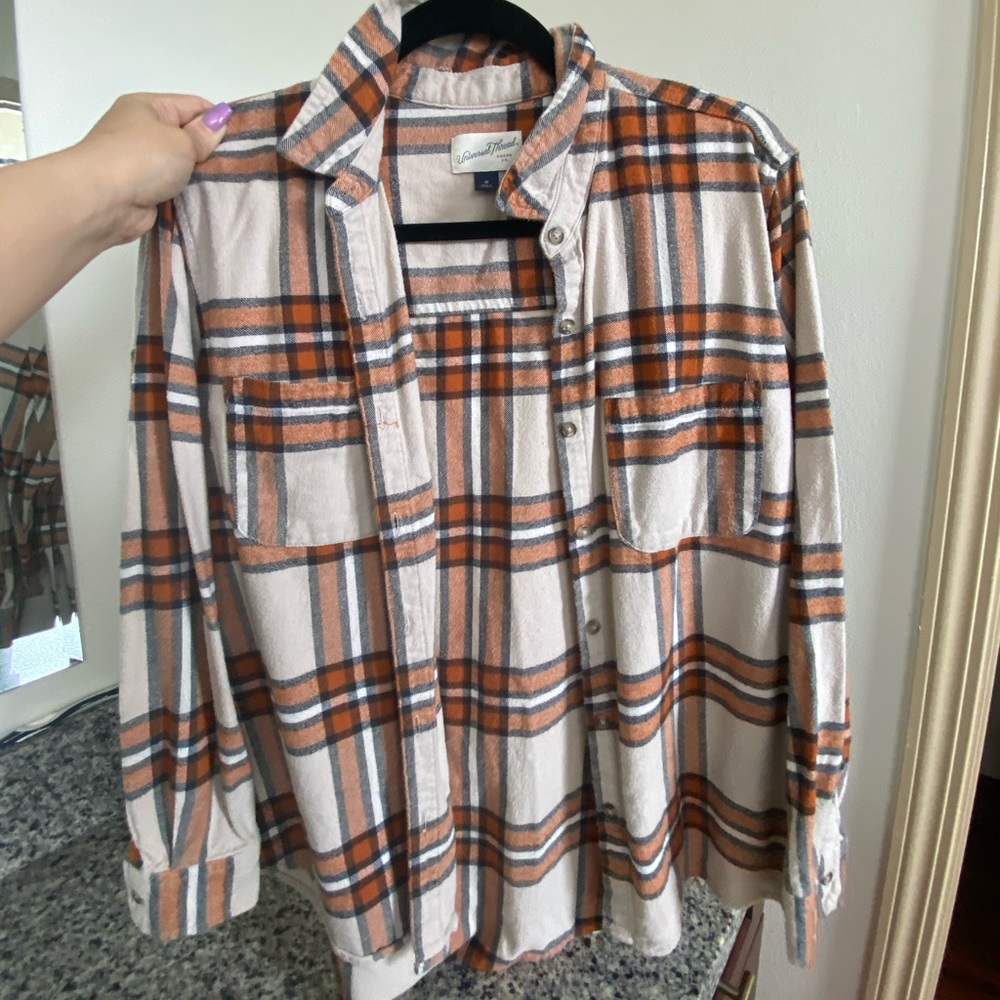 Plaid button down flannel